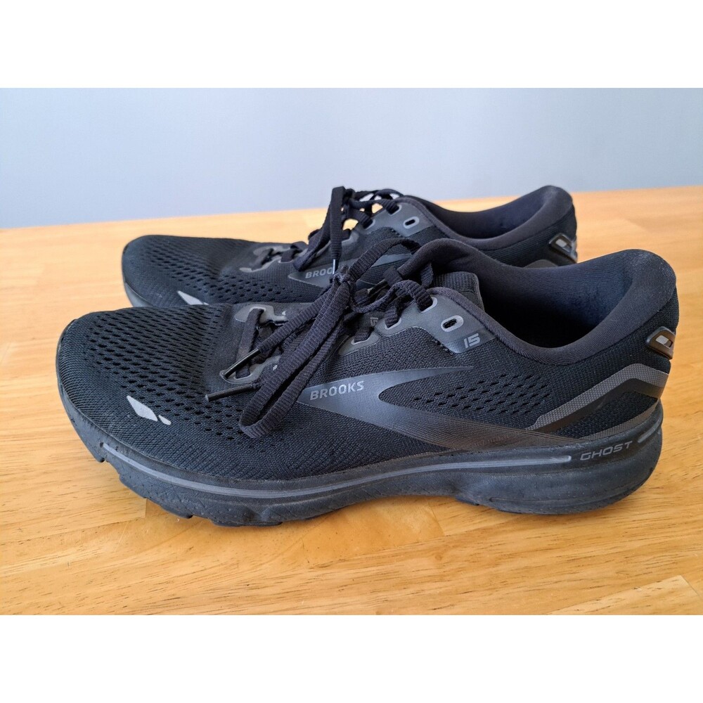 Brooks Ghost 15 Running Shoes Triple Black Style 120380-1B-020 Women's Size 11